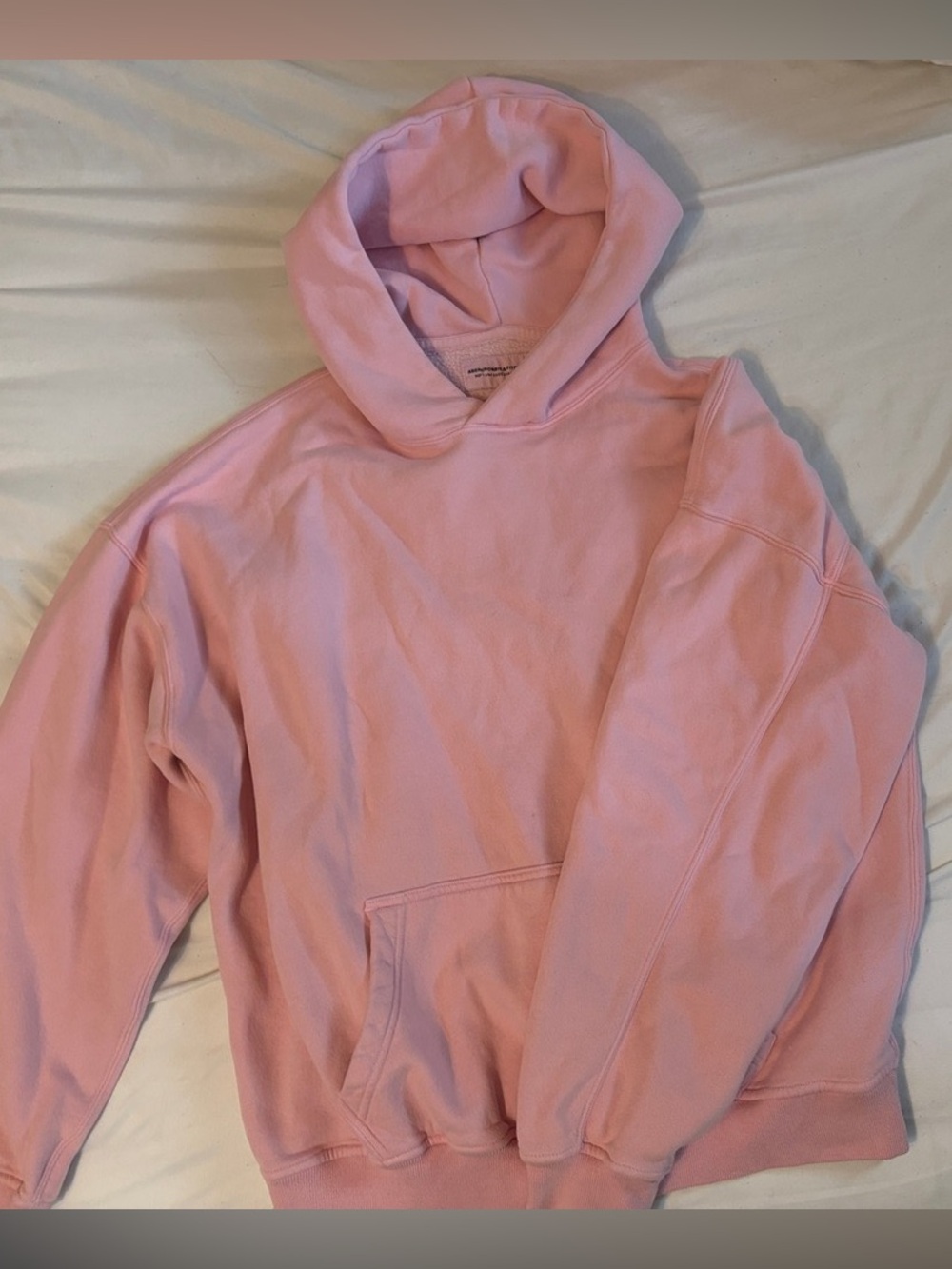 Abercrombie & Fitch Soft A&F Essentials Pullover Hoodie Pink Medium